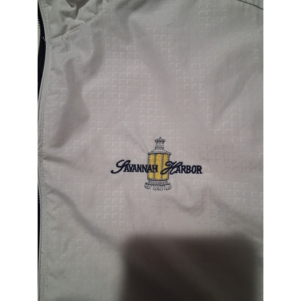 Adidas Climaproof Golf 1/4 Zip Pullover Wind Jacket Size Large Savannah Harbor - Picture 4 of 7